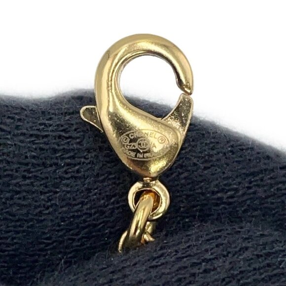 CHANEL CC Logo African Continent Motif Necklace Metal/Faux Pearl /Rhinestone - Picture 13 of 15